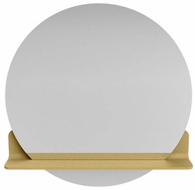 Mondiaz Spot spiegel rond Ø70cm met planchet oro