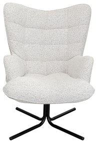 Kare Design Oscar Draaibare Fauteuil Beige Met Hoge Rug