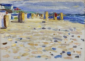 Kunstreproductie Holland – Beach chairs (1904), Wassily Kandinsky