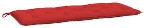 vidaXL Tuinbankkussen 120x50x7 cm stof rood
