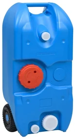 vidaXL Watertank op wielen 40 L blauw