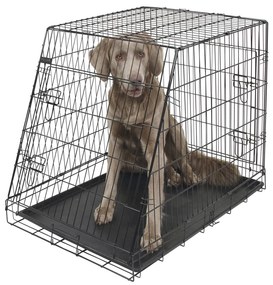 Kerbl Hondenbench 107x74x85 cm zwart