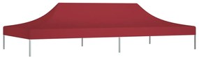 vidaXL Partytentdak 270 g/m² 6x3 m bordeauxrood