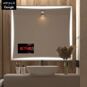 SMART spiegel met LED verlichting M5 premium + SmartScreen with Google TV