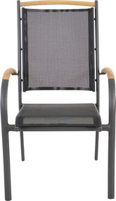 Lesli Living  Tuinstoel Stapelbaar - Monza - Teak - Lesli Living