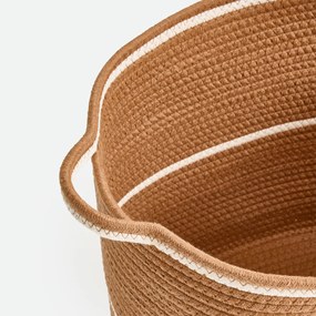 Set van 3 rechthoekige katoenen manden, Kesia
