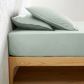 Hoeslaken van 118-draden gewassen katoensatijn, Victor uni