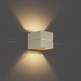 Moderne wandlamp beige G9 vierkant - Transfer