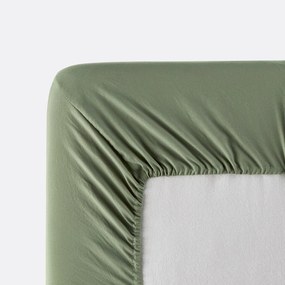 Hoeslaken van gewassen microvezel, gerecycled polyester,  hoogte 30 cm