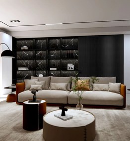 AkuPanel 300 cm Zwart Eiken   - Akoestische panelen