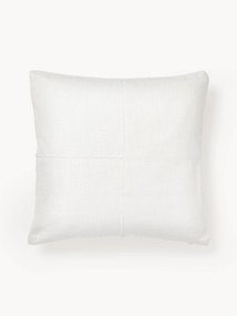 Handgeweven kussenhoes Terre met decoratieve naad