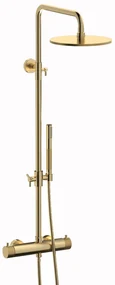 Plieger Roma opbouw regendouche 25cm geborsteld goud