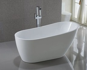 Aqualine Tisa vrijstaand bad wit acryl 170x80cm