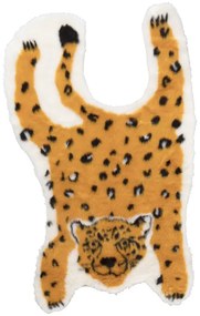 Vloerkleed luipaard - geel - 60x90 cm