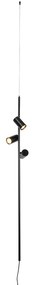 Hanglamp zwart met voetschakelaar 3-lichts - Jeana Luxe Modern GU10 Binnenverlichting Lamp