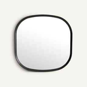 Vierkante spiegel van massief eiken H80 cm, Orion