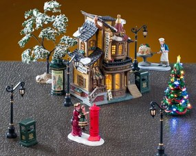 Lemax - 'Lucy's Chocolate Shop Set - Verlicht gebouw/dorp - Inclusief adapter
