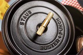 Staub La Cocotte Cocotte Buster+Punch 28 cm / 6,75 l, Rond, Zwart - La Cocotte - Staub