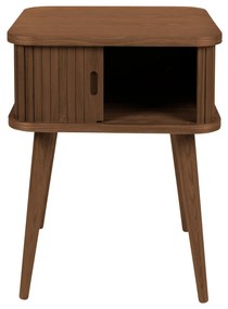 Zuiver Barbier Walnut Retro Nachtkastje Walnoot - 45x45x59cm.