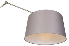 Moderne vloerlamp staal met kap antraciet 45 cm - Editor Modern E27 Binnenverlichting Lamp