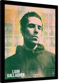 Ingelijste poster Liam Gallagher - Polaroids