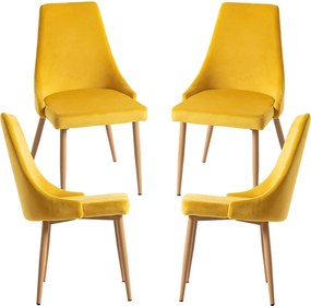 Set 4 Stoik Wood Stoelen