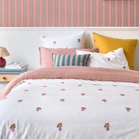 Dekbedovertrek vintage geborduurd katoen Ariette