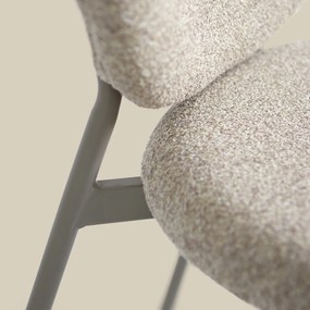 Moderne Stoelen Stapelbaar Beige
