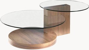 Salontafel Chochmingwu met ronde glazen tafelbladen
