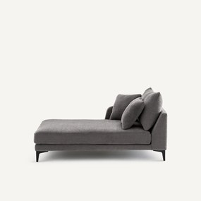 Longchair in polyester-katoen, MODERNISTE, ontwerp van Emmanuel Gallina