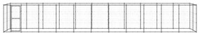 vidaXL Hondenkennel 26,62 m² staal