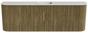 Mondiaz Joya DLux 125cm toiletmeubel ronding links/rechts dusk met wastafel faye midden zonder kraangat opalo