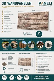 3D Wandpaneel EPS Historic London 100x50x2cm | Paneli 3d wandpanelen