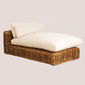Milu Rotan Chaise Longue Fauteuil Natuurlijk - Sklum
