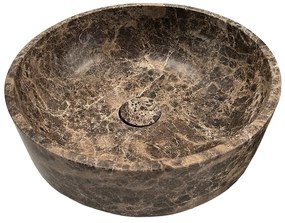 Livli Amira badkamermeubel 100cm met ronde dark emperador waskom
