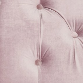 Kare Design Crossover Fluwelen Halbankje Roze 90 Cm