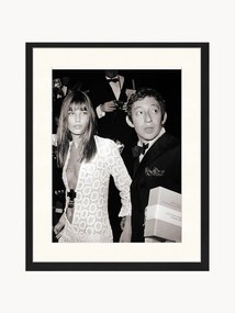 Ingelijste print Serge Gainsbourg & Jane Birkin