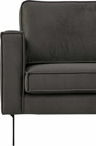 Hoekbank - Stuart - rechts - Velours Adore donkergrijs 68