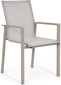 Tuinset 8 personen 220 cm Aluminium Zand/Beige Lifestyle Garden Furniture Timo/Primo