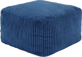 Theo Corduroy Poef - Denim Blauw