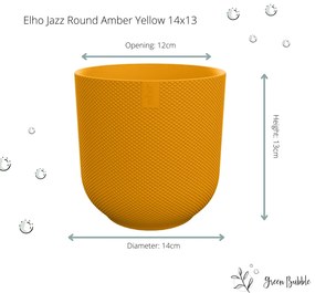 Pot Elho Jazz Round amber yellow