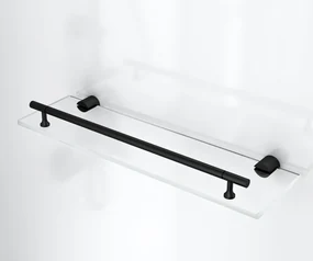 Sanigoods Bowie complete douchecabine rookglas met schuifdeur 120x90cm zwart mat