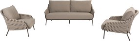 Montera stoel bank loungeset 3 delig rope terre 4 Seasons Outdoor