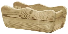 vidaXL Plantenbak verhoogd 50x18x18 cm geïmpregneerd grenenhout