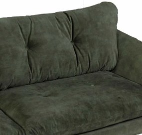 3 zitsbank - Kuddar - velours Adore Hunter groen 156