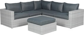 Garden Impressions Bruno loungeset licht grijs incl. lounge stoel