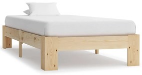 vidaXL Bedframe massief grenenhout 90x200 cm