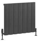 Eastbrook Tordino radiator 65x60cm aluminium 724W antraciet