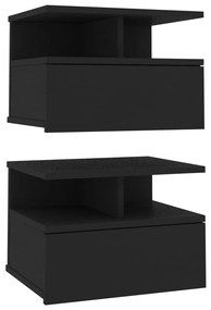 vidaXL Nachtkastjes 2 st 40x31x27 cm bewerkt hout zwart