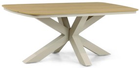 Dining Tuintafel rechthoekig 180 x 100 cm Aluminium/Polywood (teakfinish) Taupe Camila